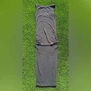 James Perse black Sleeveless scrunches dress